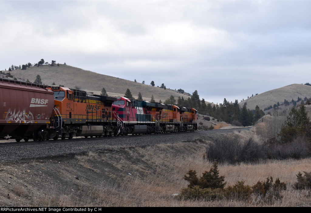 BNSF 8192/6129/612/FXE 4616